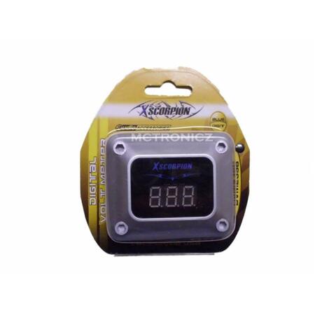 XSCORP 3-Digit Blue LED Digital Voltage Display VoltMeter DVM23SB